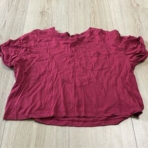 H&M Red Short Sleeve T-Shirt top shirt
